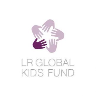 Ein Bild von LR Global Kids Fund Aufkleber weiß