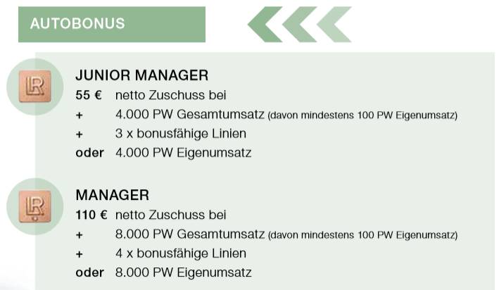 Anforderungen zum LR Junior Manager werden.