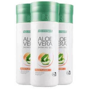 Bild mit LR Produkten zum Aloe Vera Gel trinken
